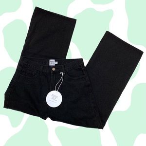 Princess Polly Wide Leg Black Jeans